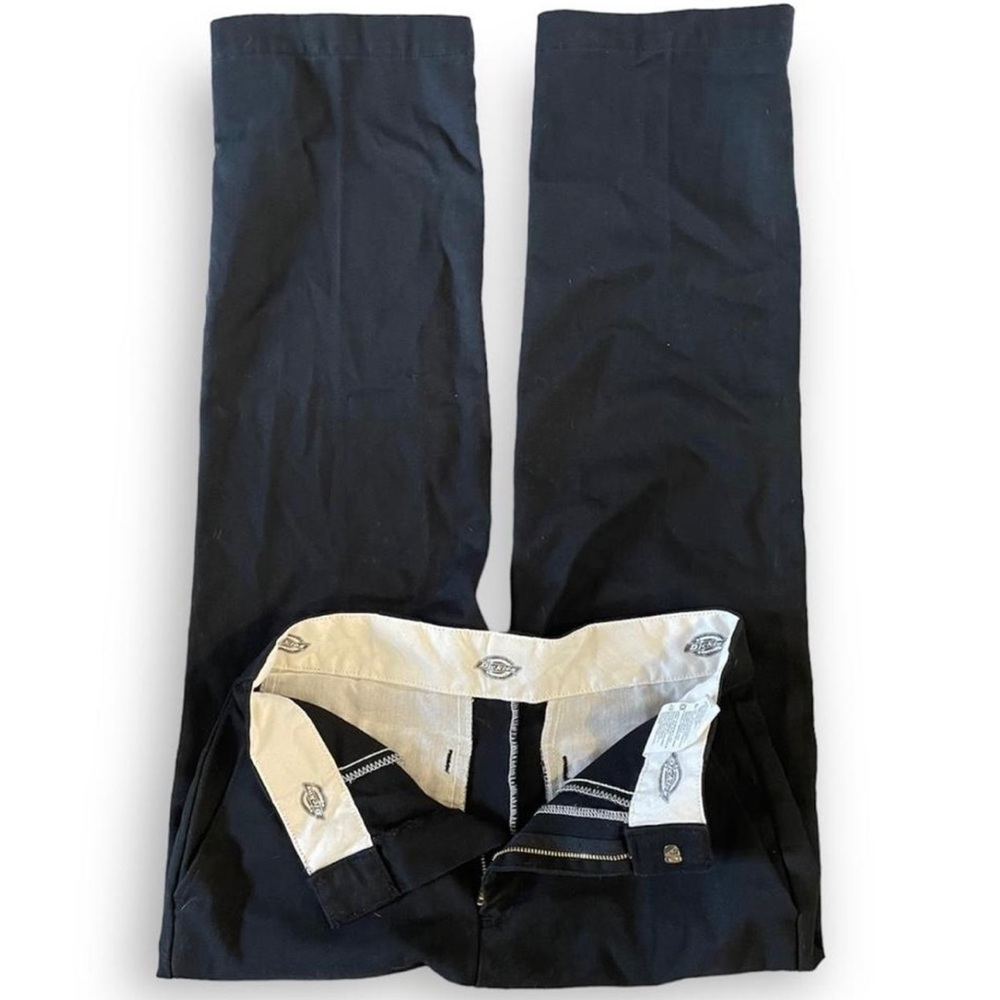 Black Dickies work pants with foldable waistband
